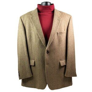 Jos. A. Bank  Tan  Camel Hair  Sport Coat  46L   Like New Beautiful Blazer